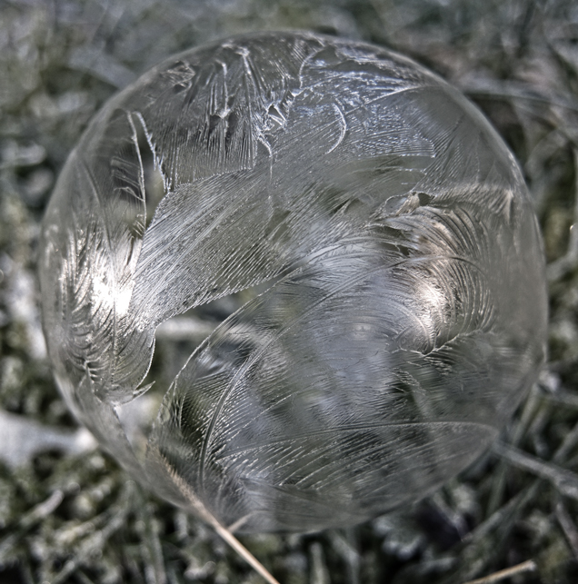 Photo of frozen bubble